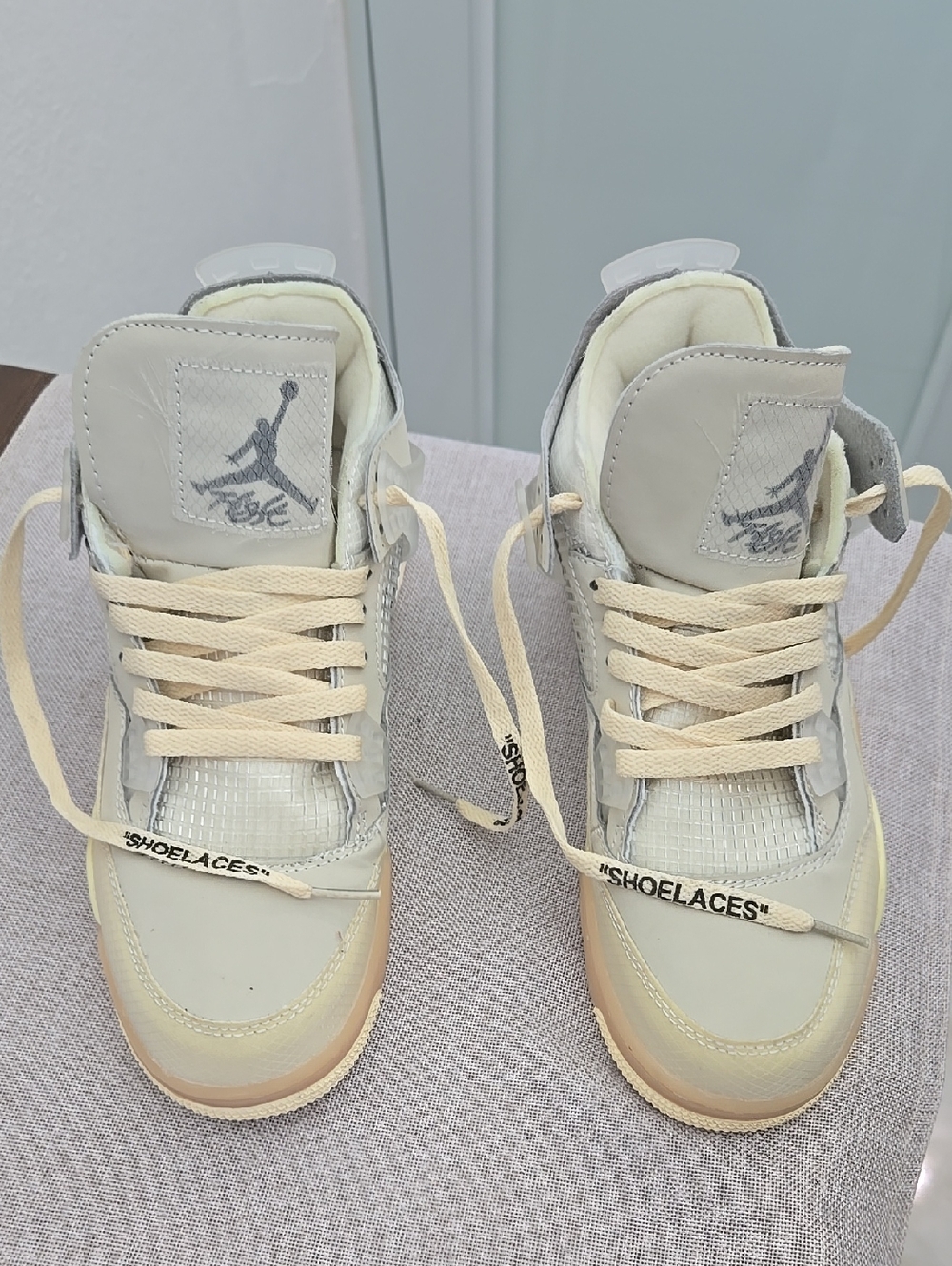 Nike Air Jordan 4 SP Off-White Mid Sail. I cannot determine its authenticity. - Picture 4 of 10